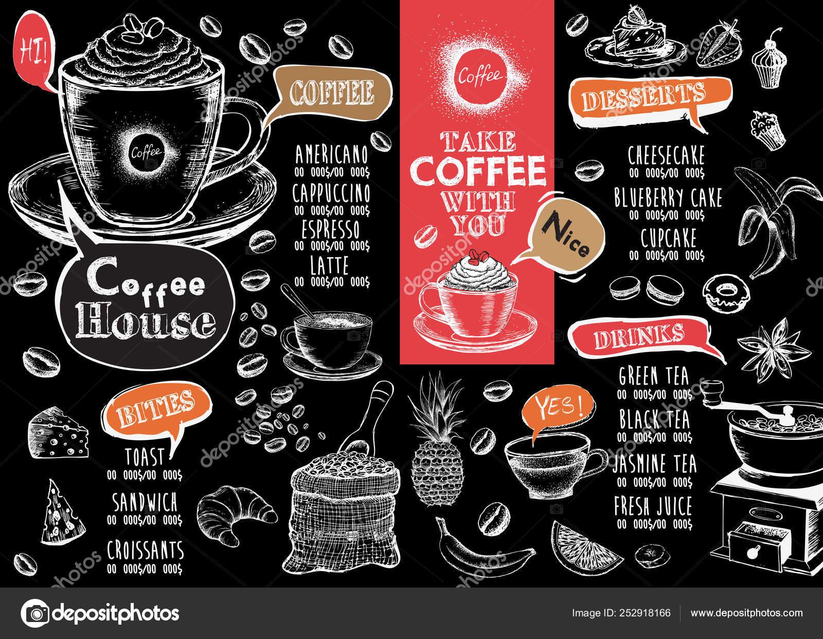Coffee House Menu Restaurant Cafe Menu Template Design Food Flyer Vector Image By C Oldesign Vector Stock Coffee House Menu Restaurant Cafe Menu Template Design Food Flyer Vector Image By C Oldesign Vector Stock