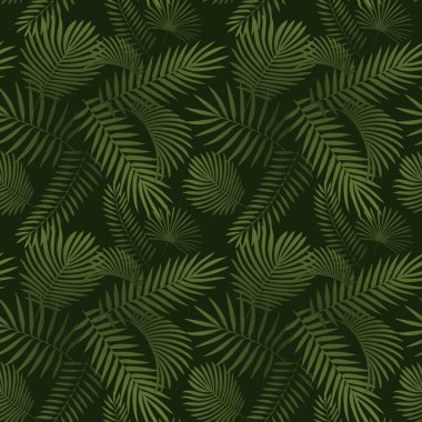 Yeşil tropikal bırakır. Şaşırtıcı avuç içi ile kesintisiz grafik tasarım bırakır