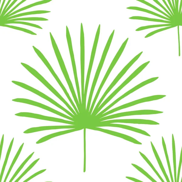 Natuur naadloos patroon. Hand getekende abstracte tropische zomer achtergrond — Stockvector