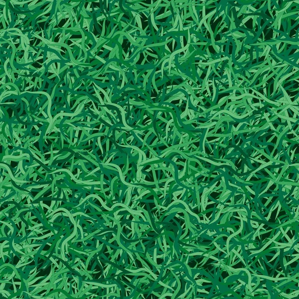 Textura de hierba verde de verano. Fondo de patrón sin costura — Vector de stock