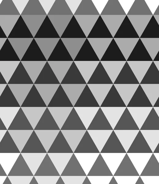 Medio tono monocromo Fondo de patrón sin costura. Textura triangular abstracta — Vector de stock