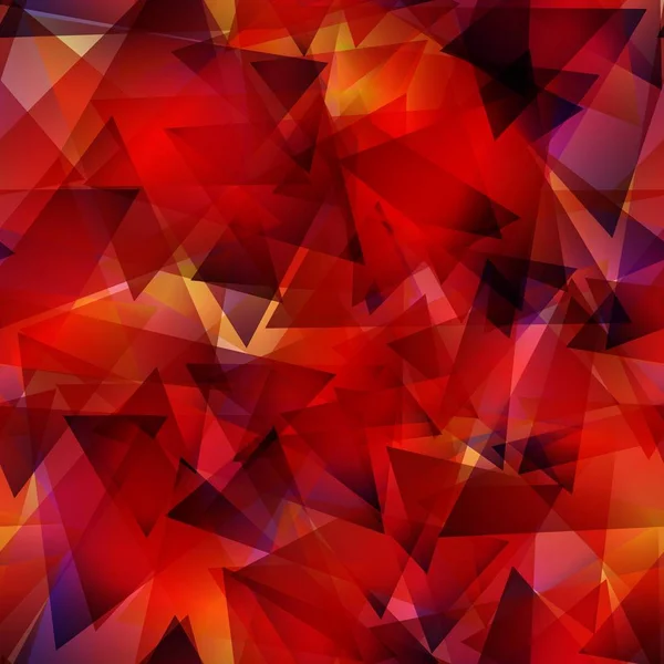 Plantilla de mosaico de triángulo de degradado rojo oscuro. Ilustración abstracta brillo — Vector de stock