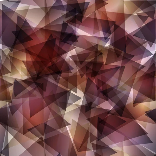 Plantilla de mosaico de triángulo de degradado marrón oscuro. Ilustración abstracta brillo — Vector de stock