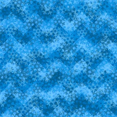 Kar tanesi dikişsiz desen. Mavi Kar arka plan. Soyut duvar kağıdı, sarma