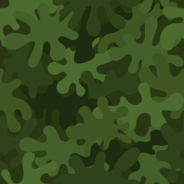Digitales Camouflage-nahtloses Muster. Abstraktes Armee- oder Jagdmaskenornament — Stockvektor