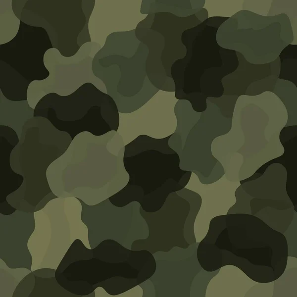 Olive färg stil abstrakt geometriskt mode kamouflage sömlöst mönster. — Stock vektor