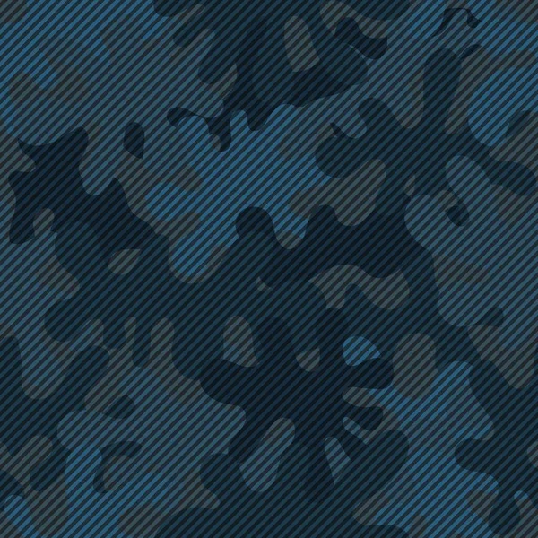 Vecteur de camouflage militaire bleu foncé et brun sans couture — Image vectorielle