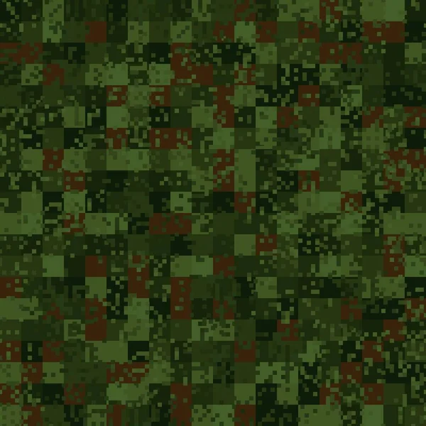 Texture camouflage militaire motif sans couture. Illustration vectorielle abstraite armée — Image vectorielle