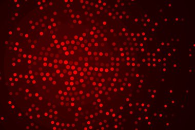 Koyu boşluktaki kırmızı noktaların vektör arkaplan çemberi