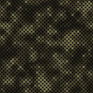 Soyut, pürüzsüz, zeytin rengi, koyu renkli daireler.