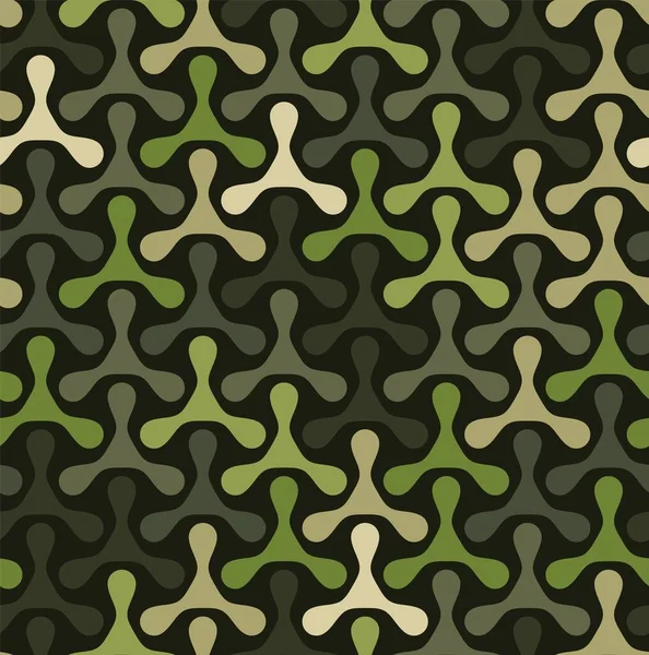 Textura padrão sem costura camuflagem militar. ilustração vetor exército abstrato — Vetor de Stock