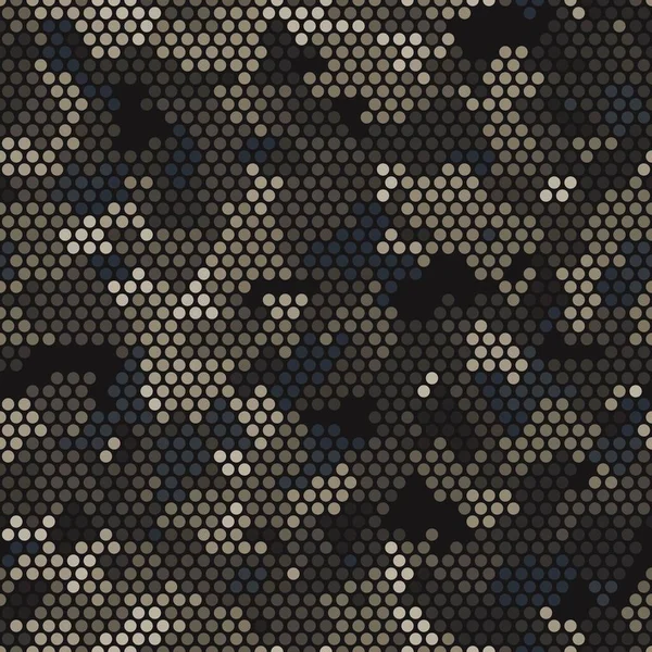 Modèle de camouflage urbain sans couture. Le fond de motif pixel — Image vectorielle