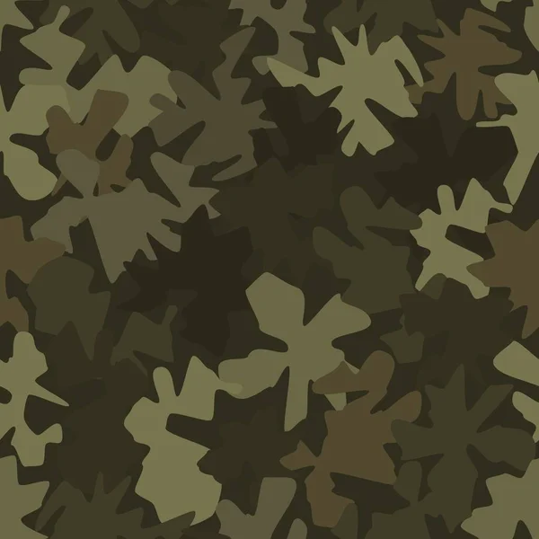 Camouflage seamless pattern background masking camo repeat print — Stock Vector