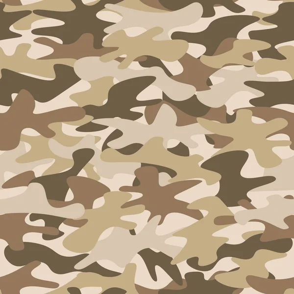 Textura militar camuflaje patrón sin costuras. Ilustración abstracta vector ejército — Vector de stock