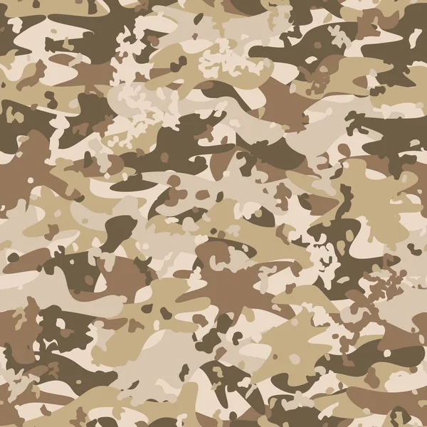 Texture military camouflage seamless pattern. Abstract army vector illustration — Stock Vector