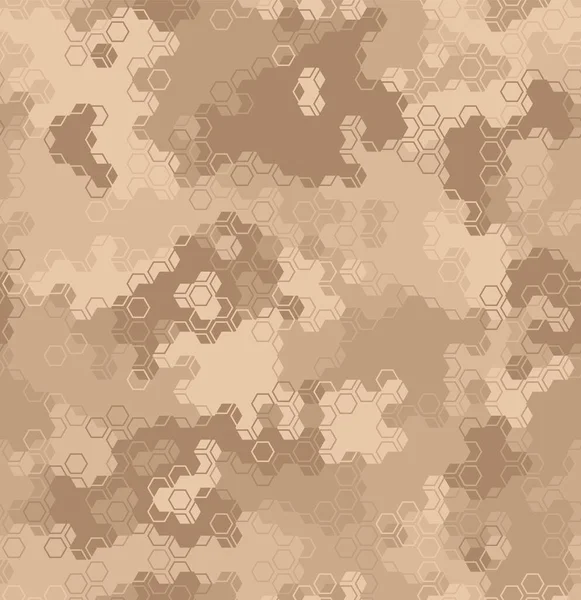 Textur militär kamouflage sömlöst mönster. Abstrakt modern camo prydnad — Stock vektor