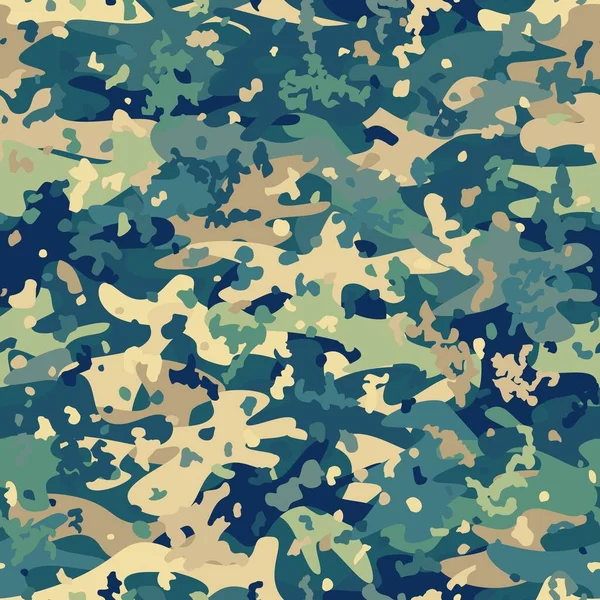 Camouflage nahtlose Muster. Abstrakter moderner Vektor militärischer Hintergrund. — Stockvektor