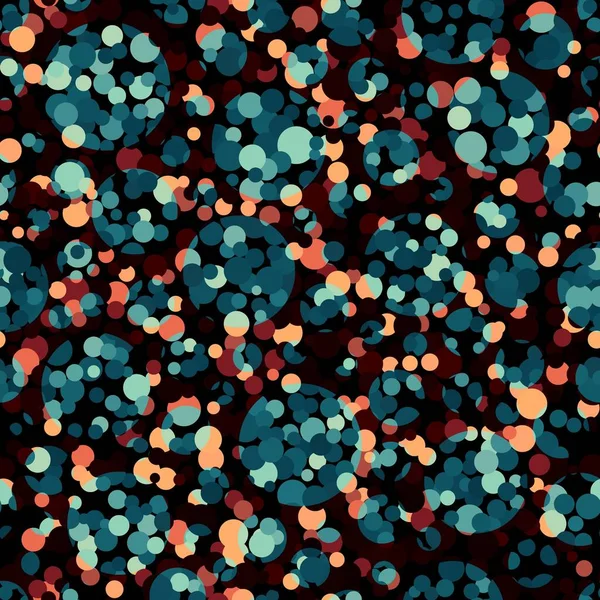 Textura perfecta con burbujas multicolores transparentes vector patrón festivo — Archivo Imágenes Vectoriales