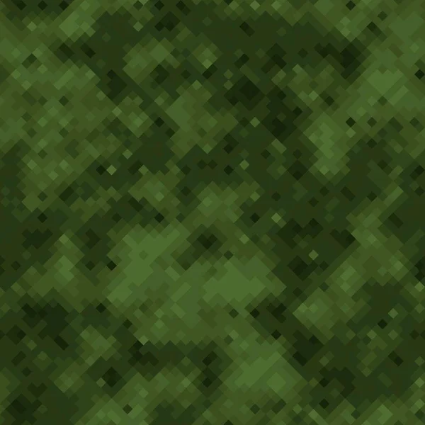 Herbe et demi-tons vert foncé camouflage texture de fond vectoriel sans couture — Image vectorielle