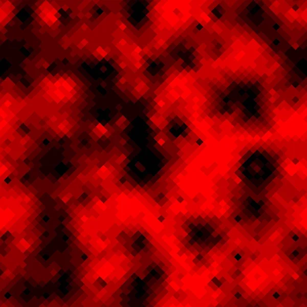 Rojo rubí halfones pixel nubes sin costuras patrón vector fondo textura — Vector de stock