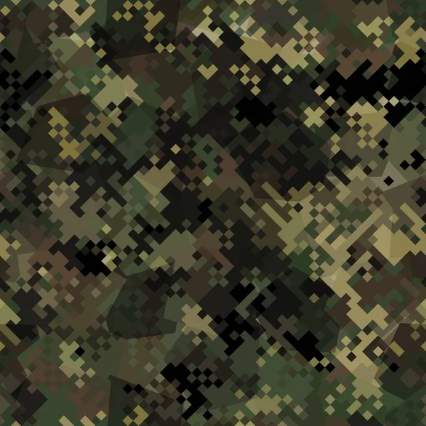 Cyfrowy wektor tekstury camo pixel camo dla wojskowego druku tekstylnego — Wektor stockowy