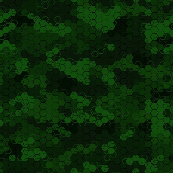 Textur Militär Camouflage nahtlose Muster. Abstrakte Armee-Vektor-Illustration — Stockvektor