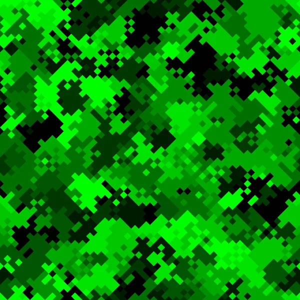 Verde esmeralda halftones pixel nuvens sem costura padrão vetor fundo textura — Vetor de Stock