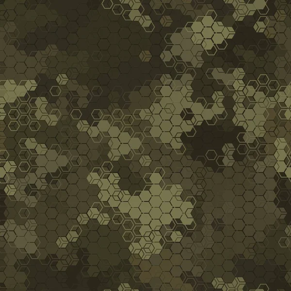 Textura padrão sem costura camuflagem militar. ilustração vetor exército abstrato — Vetor de Stock