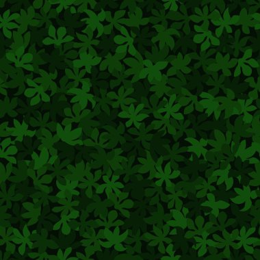 Kusursuz desen. Koyu yeşil ağaçlar yerde yatıyor.