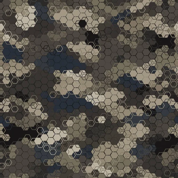 Υφή στρατιωτική καμουφλάζ αδιάλειπτη μοτίβο. Αφηρημένη απεικόνιση διάνυσμα στρατού — Διανυσματικό Αρχείο
