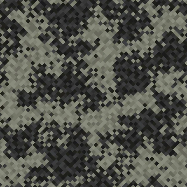 Vetor de textura camo de pixel urbano digital sem costura para impressão têxtil do exército — Vetor de Stock