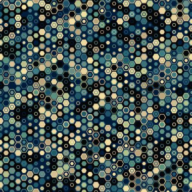 Altıgen sonsuz geometrik kamuflajlı kusursuz desen