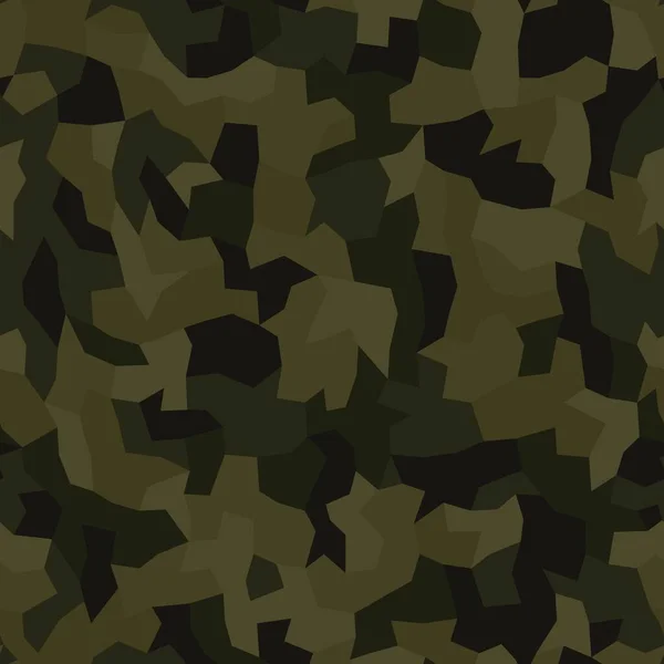 Camouflage patroon achtergrond. Klassieke kleding stijl maskeren camo herhaal print — Stockvector