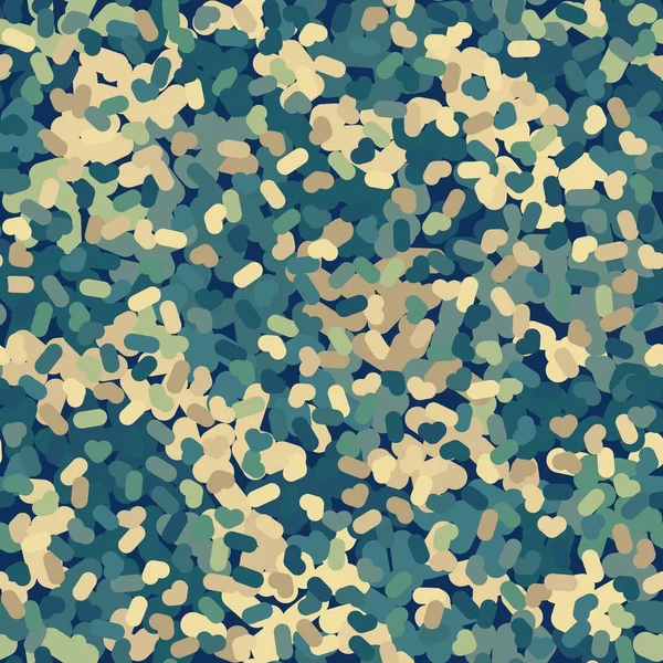 Flecktarn Camouflage nahtlosen Muster Hintergrund. Vektorillustration. — Stockvektor