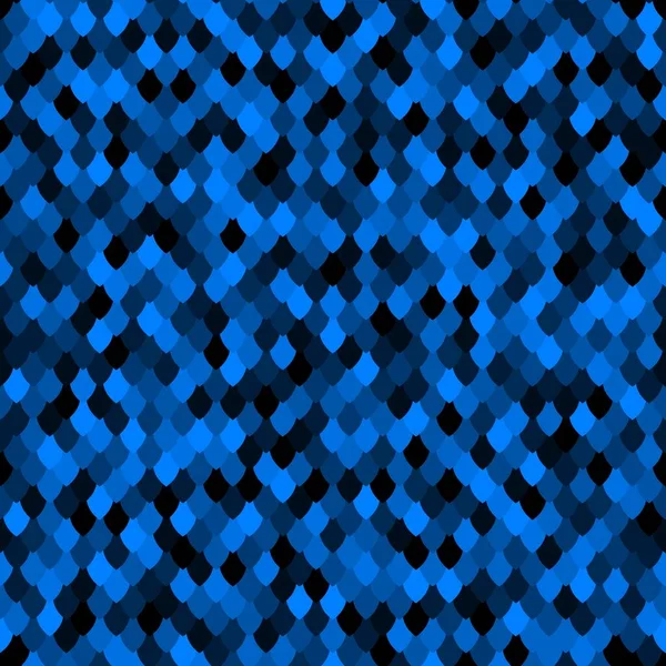Abstracte schaal patroon. Kleur squama textuur. Helder saffier naadloos patroon — Stockvector