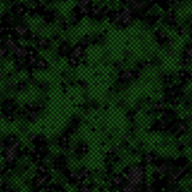 Ordu tekstil baskısı için kusursuz dijital orman pikseli kamuflaj dokusu vektörü