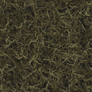 Kamuflaj iğneleri bitkiler, kusursuz desenler. Grunge ghillie yeşil arka plan