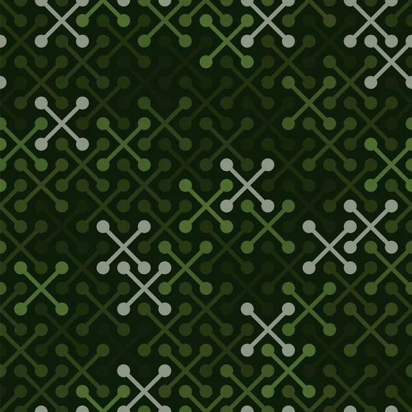 Векторный геометрический бесшовный рисунок с простыми крестообразными силуэтами — стоковый вектор