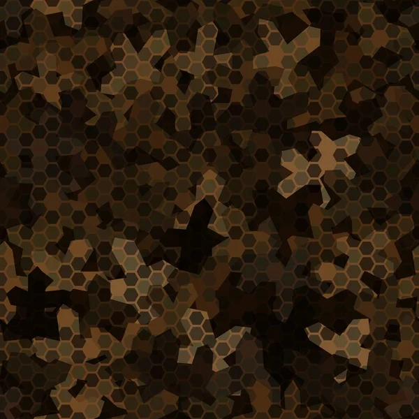 Textura militar camuflaje patrón sin costuras. Ilustración abstracta vector ejército — Archivo Imágenes Vectoriales