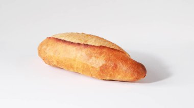 Pişmiş ekmek izole beyaz arka plan