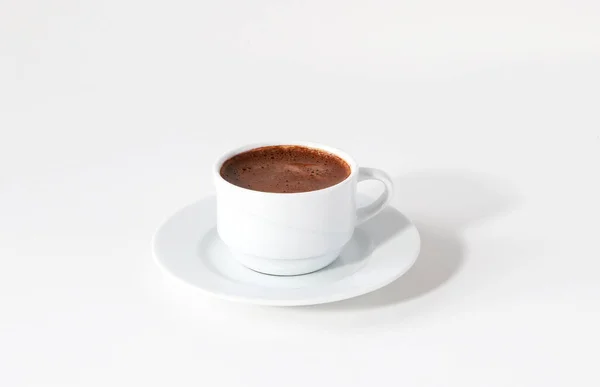 Xícara Café Fundo Branco — Fotografia de Stock