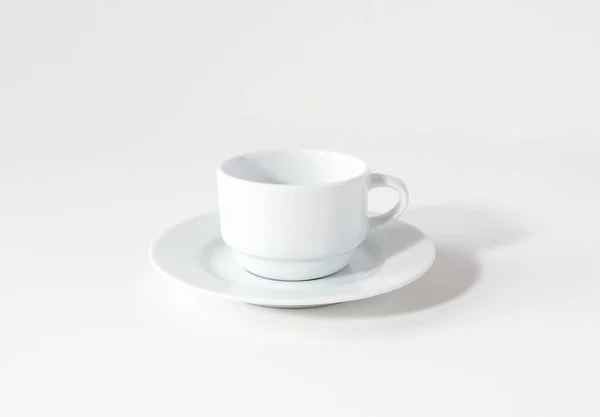 Tasse Café Vide Sur Fond Blanc — Photo