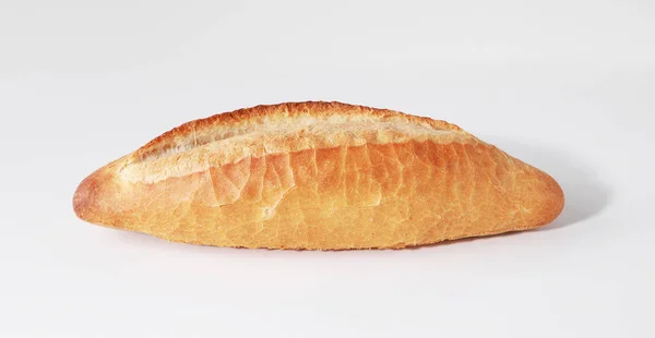 Pişmiş Ekmek Izole Beyaz Arka Plan — Stok fotoğraf