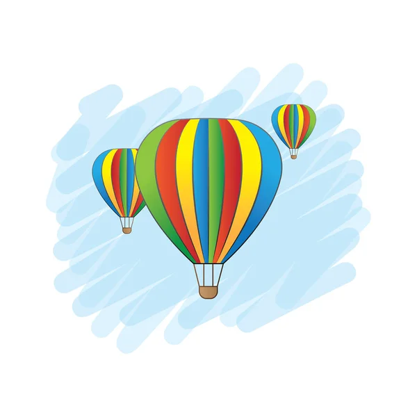 Ikona Balonu Gorące Powietrze — Wektor stockowy