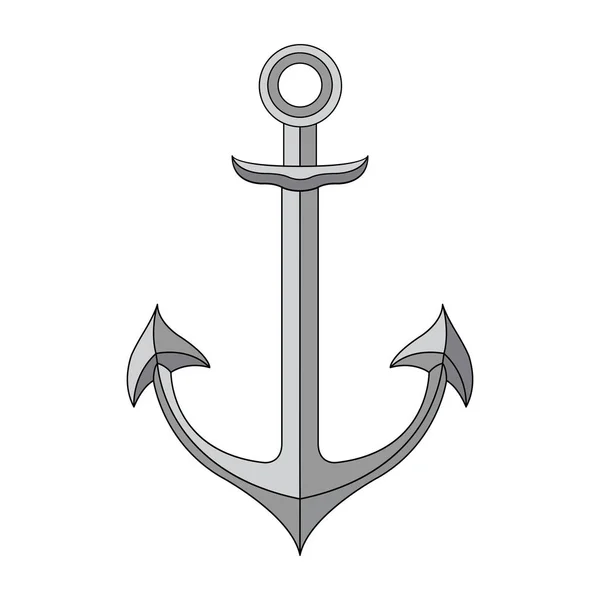 Ikona Zakotwiczenia Dla Wygladu Morskie — Wektor stockowy