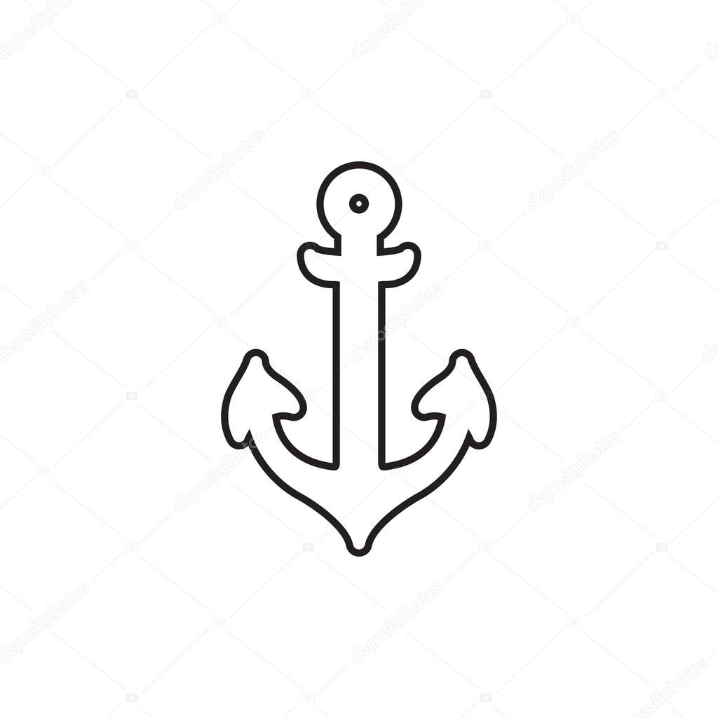 Anchor icon for nautical visuals