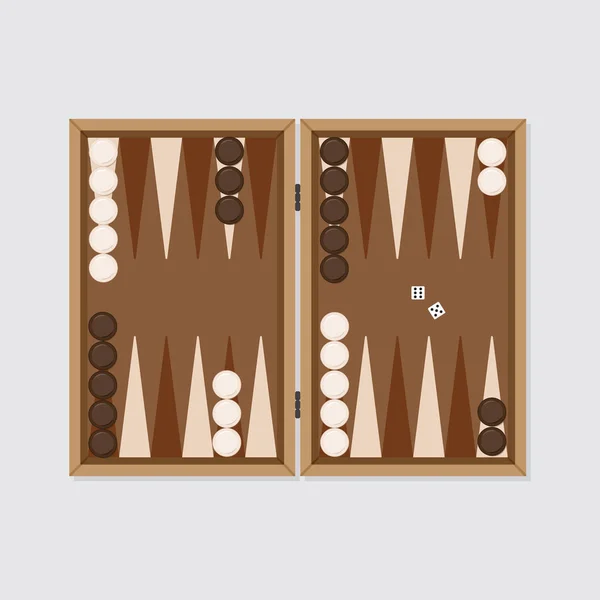 Backgammon Vector Tablero Para Carteles — Vector de stock