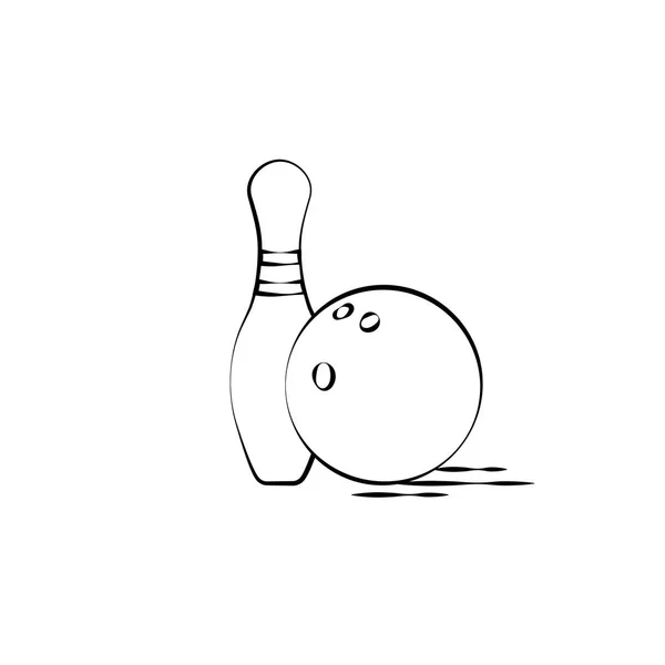 Bowling Ball Bowling Pins Vector Design - Stock Vector. 
