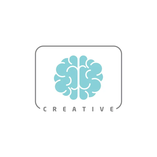 Εγκεφάλου Λογότυπο Φορέα Εικονίδιο Σχεδιασμός — Διανυσματικό Αρχείο