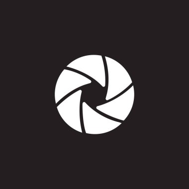 Kamera çekim simge vektör tasarımı logo